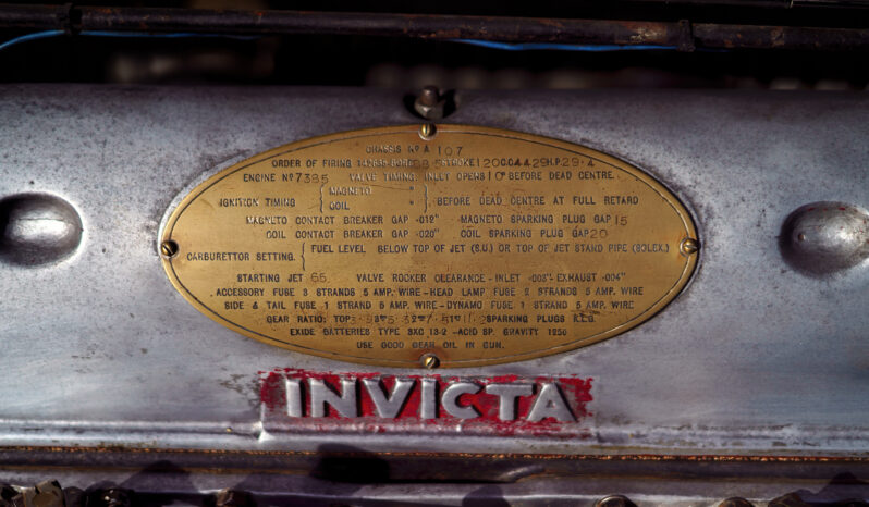 1931 Invicta Typ A 4 ½ litre Sports Tourer voll