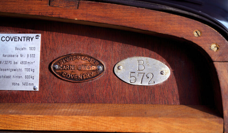 1934 Singer Nine Sports Coupé Deluxe voll