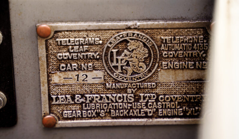 1929 Lea-Francis 16/60 Special voll